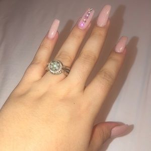 10K Rose Gold 1 1/2 CTW Diamond Ring Size 7